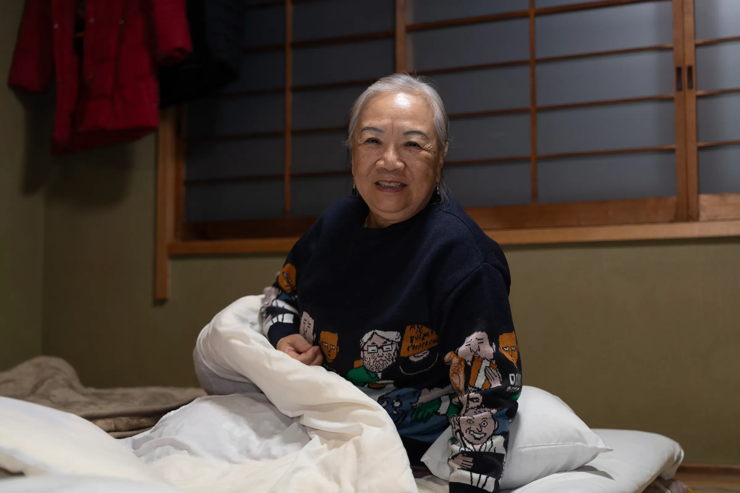 榻榻米上的夜晚，一天的完美收尾