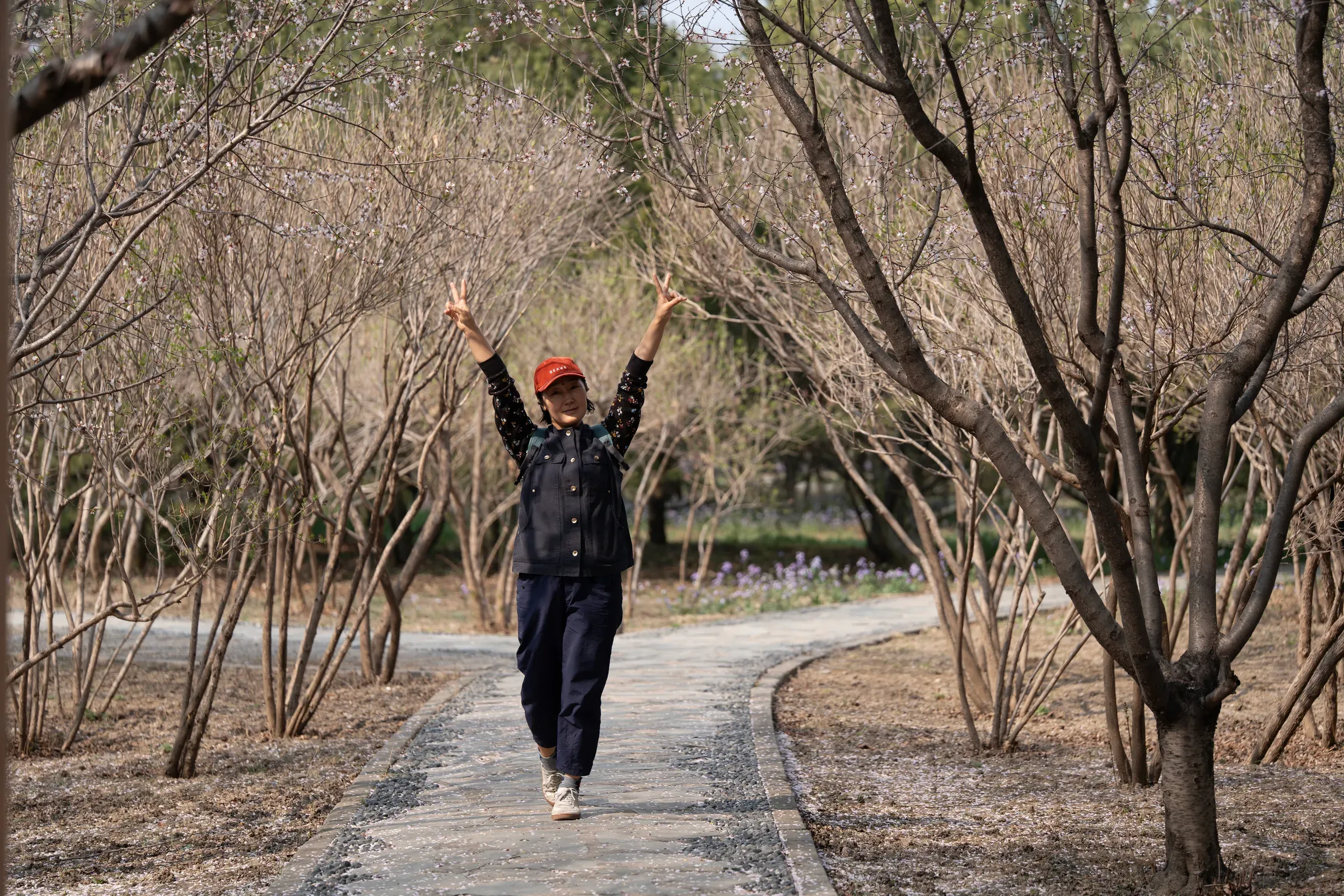 大牛和小本在草地上